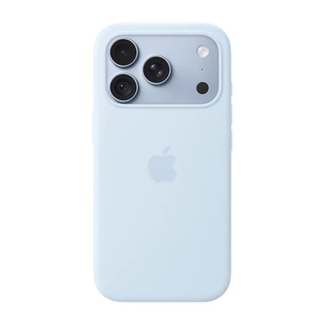 iPhone 18 Pro Silicone Case with MagSafe · Crisp Blue