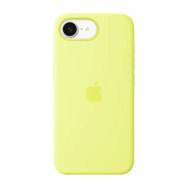 iPhone 16e Silicone Case · Neon Yellow