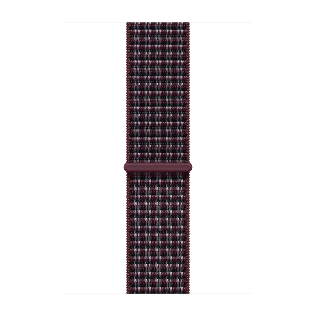 46mm Burgundy Plaid Sport Loop