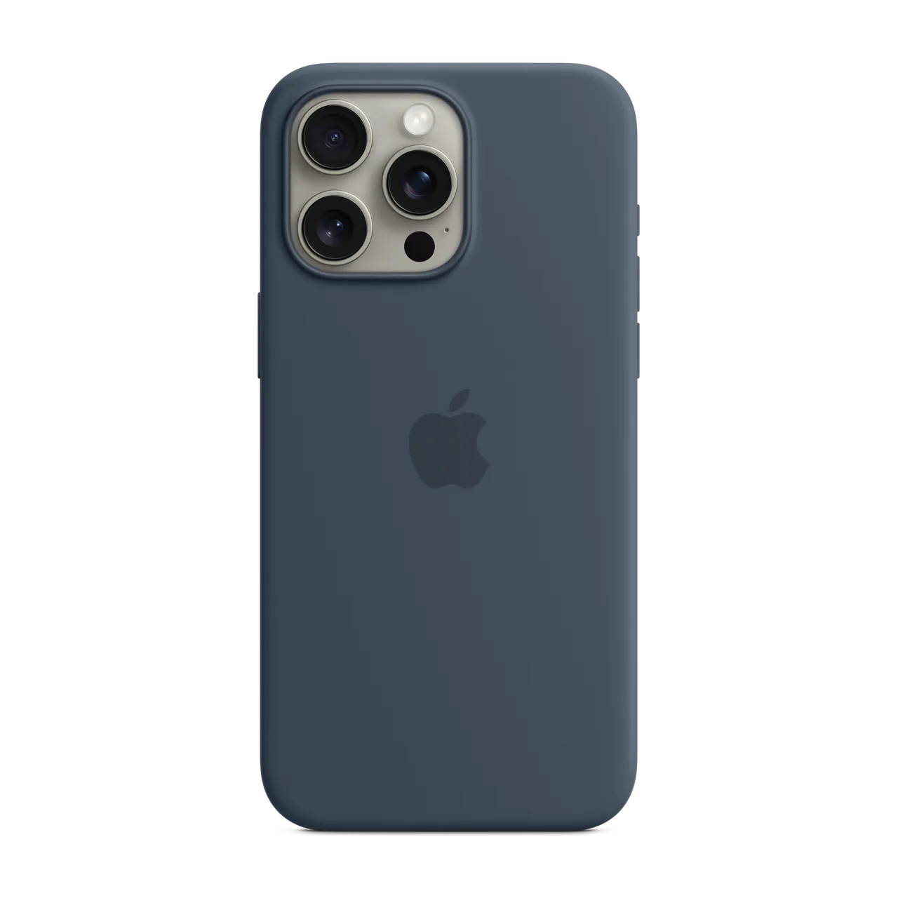 iPhone 15 Pro Max Silicone Case with MagSafe · Storm Blue