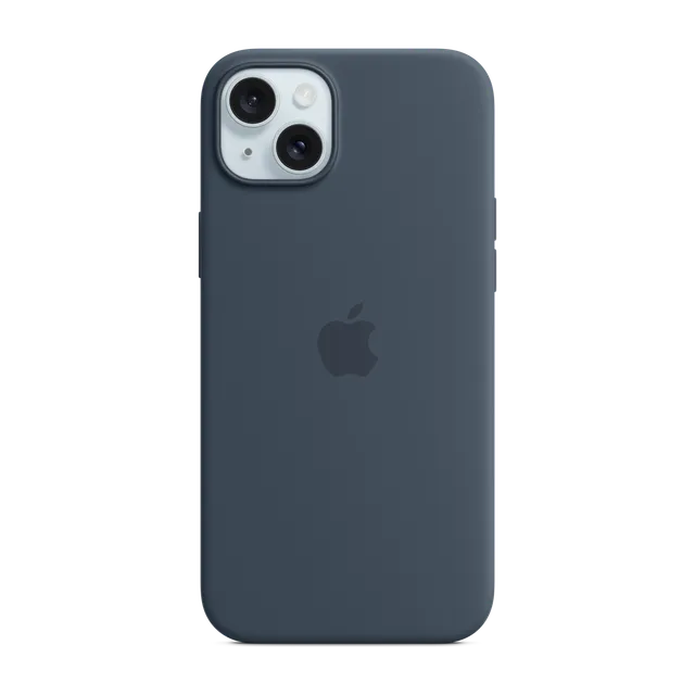 iPhone 15 Plus Silicone Case with MagSafe · Storm Blue