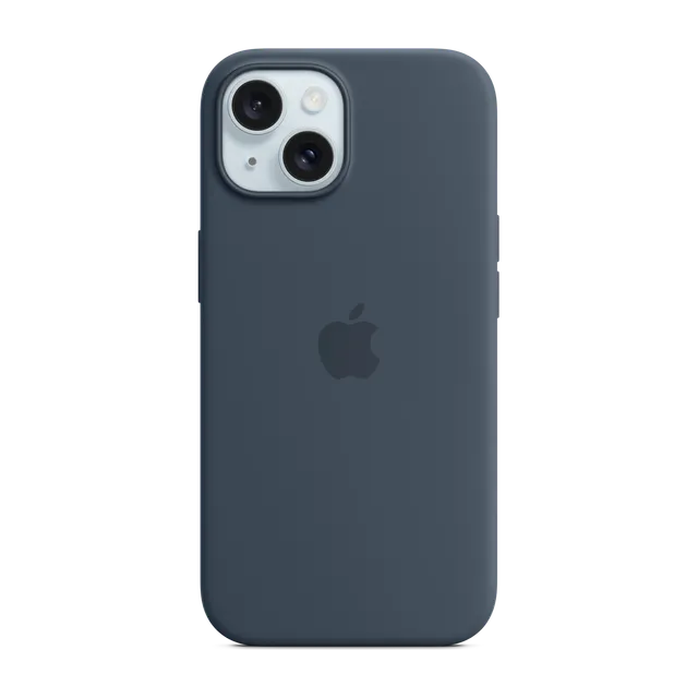 iPhone 15 Silicone Case with MagSafe · Storm Blue