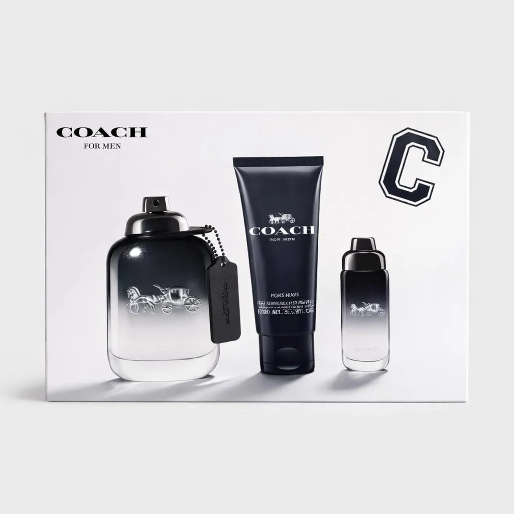 Set de perfume Coach para hombre (100 ml + gel de ducha y loción 100 ml)