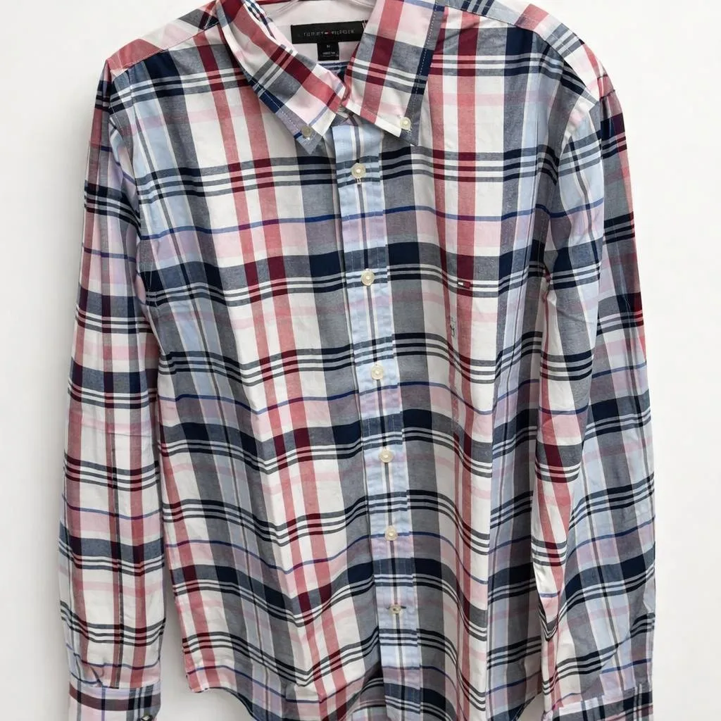 Camisa manga larga Tommy hombre cuadros